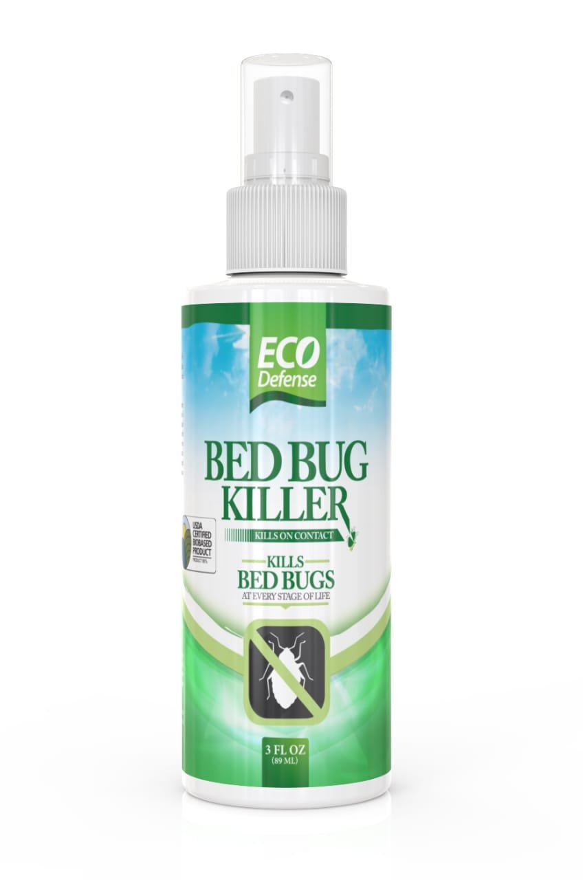 Eco Defense Bed Bug Spray - USDA Biobased - Bed Bug Killer & Dust Mite Spray - Child & Pet Friendly* - Natural Repellent Treatment - 16 oz
