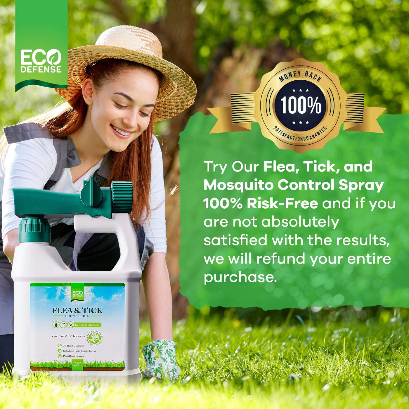 Flea, Tick, and Mosquito Spray for Yard